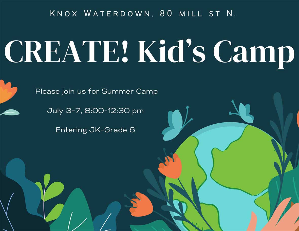 Create summer camp graphic.